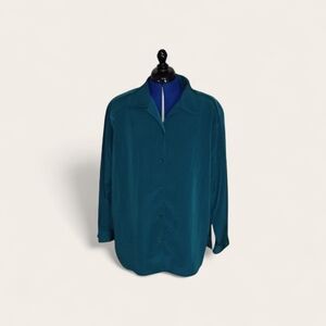 Jaclyn Smith Plus Size Teal Blouse Size 20